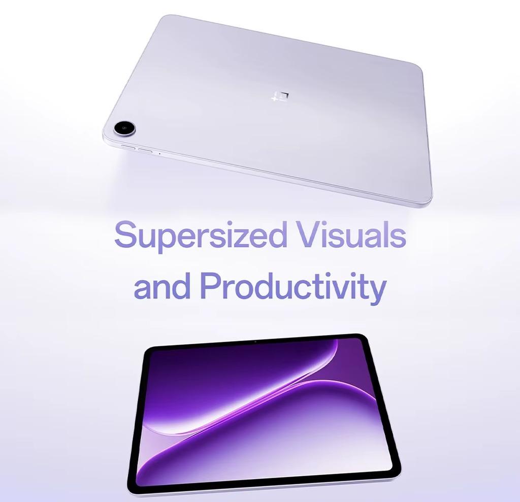 Pad Go 2 - Tablet - 8 GB RAM + 128 GB Speicher - Wi-Fi 6 - 30,7 cm 2,8K-Display mit 120 Hz - 10.050 mAh - OxygenOS 16 - Lavender Drift