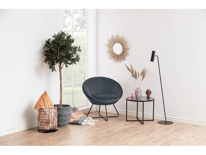 Beistelltisch Ø 55cm Schwarz
