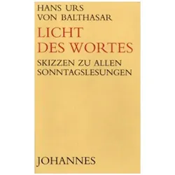 Licht des Wortes, Fachbücher von Hans Urs von Balthasar
