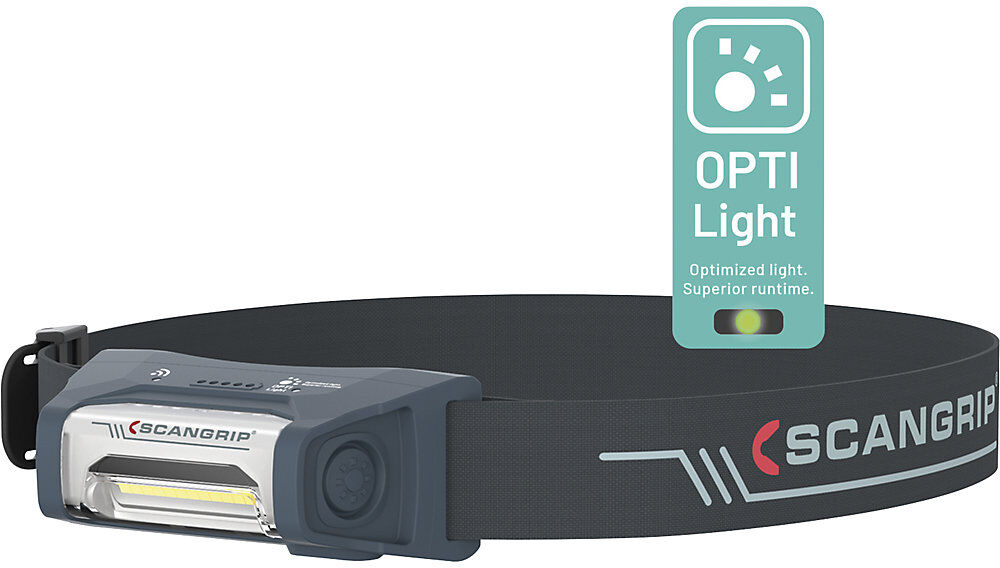 LED-Stirnlampe I-VIEW forLIFE, mit Akku und Sensortechnologie, 400 Lumen SCANGRIP