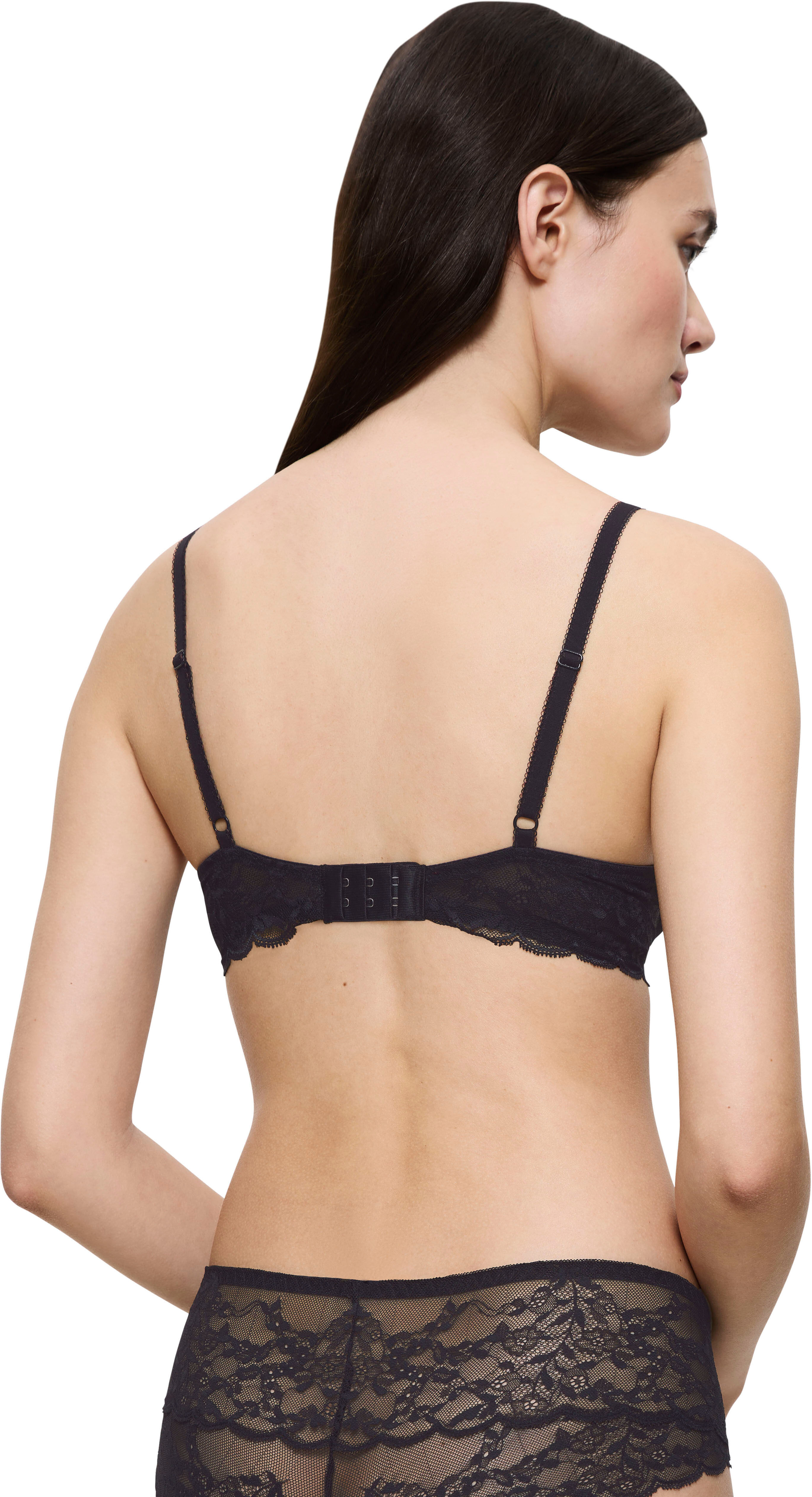 Schalen-BH TRIUMPH "Sensual Spotlight WP", Damen, Gr. 75, Cup F, schwarz, Microtouch, Obermaterial: 64% Polyester, 29% Polyamid, 7% Elasthan, BHs Schalen-BH, mit Stickerei schwarz 75, Cup F