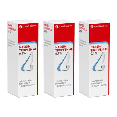 3x Nasentropfen AL 0,1% 3x10 ml Lösung
