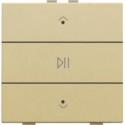 Niko Züblin 221-52073 Einfach Audiosteuerung mit LEDs für Niko Home Control, gold coated 22152073