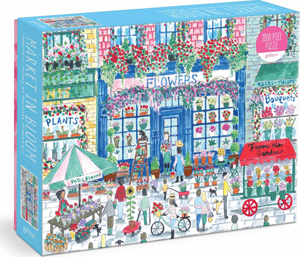 Galison Puzzel Bloeiende Markt 2000 stukjes