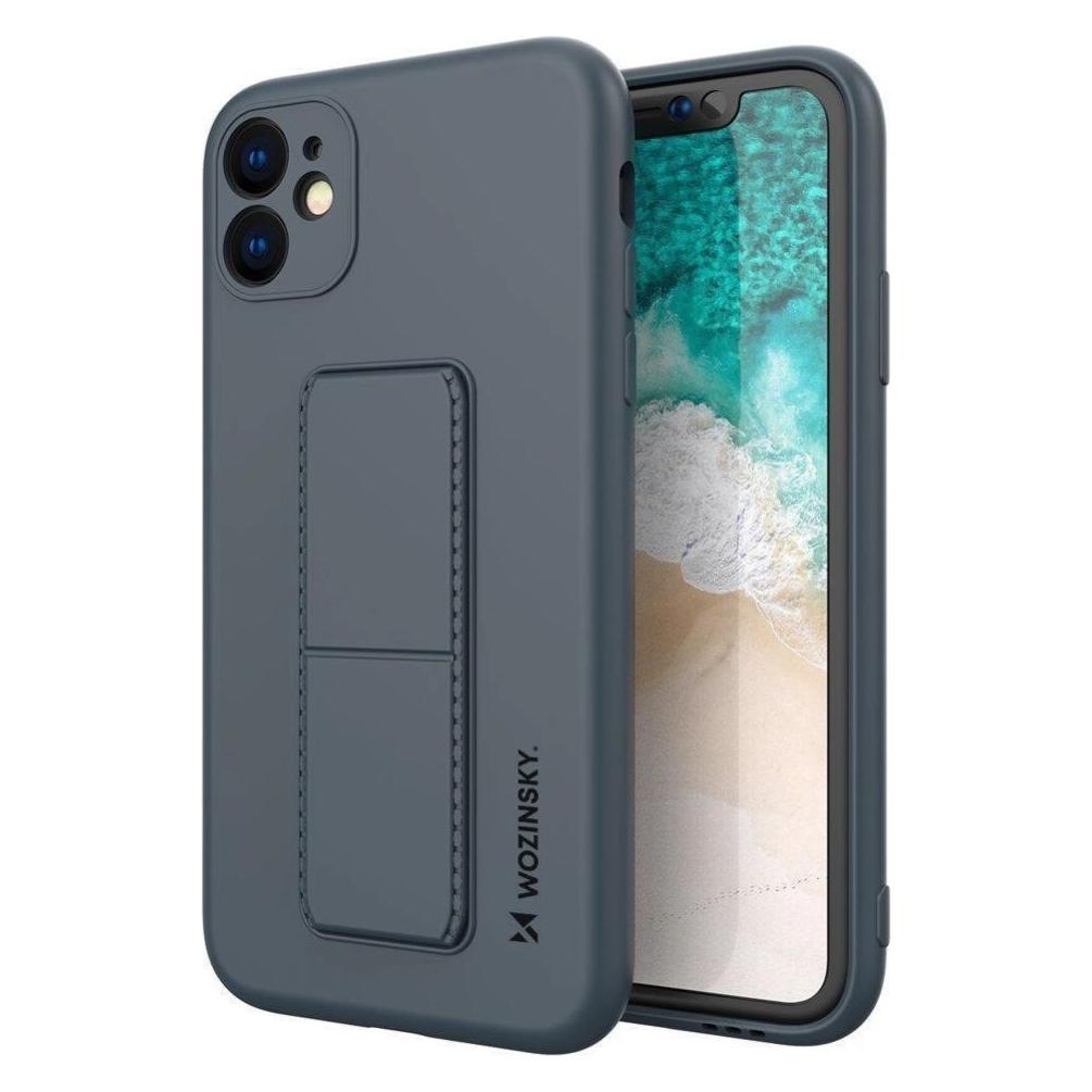Wozinsky Kickstand Case Silicone Stand Cover for Xiaomi Redmi 10X 4G / Xiaomi Redmi Note 9 Blue (Xiaomi Redmi Note 9) (1409315874)