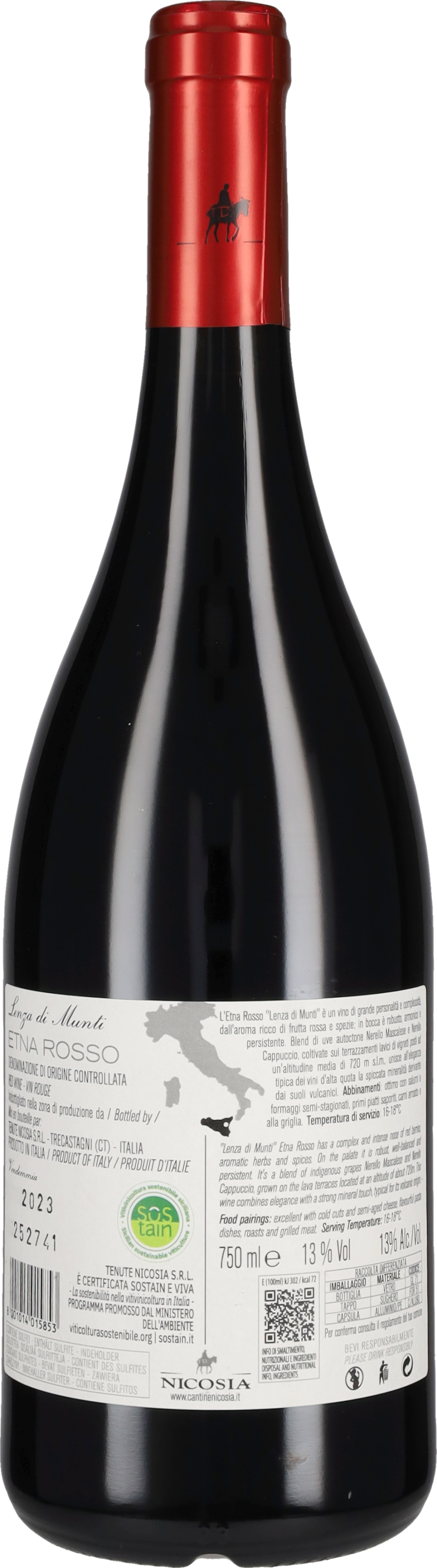 Cantine Nicosia Etna Rosso 'Lenza di Munti 720 slm' Nicosia 2024