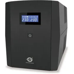 Conceptronic ZEUS USV 1500VA 900W Schuko UPS Start/LAN sw (1500 VA, 900 W, Line-Interaktiv USV), USV