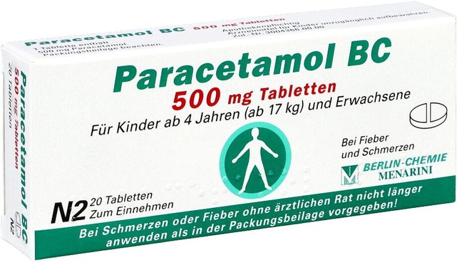 Paracetamol BC 500mg 20stk