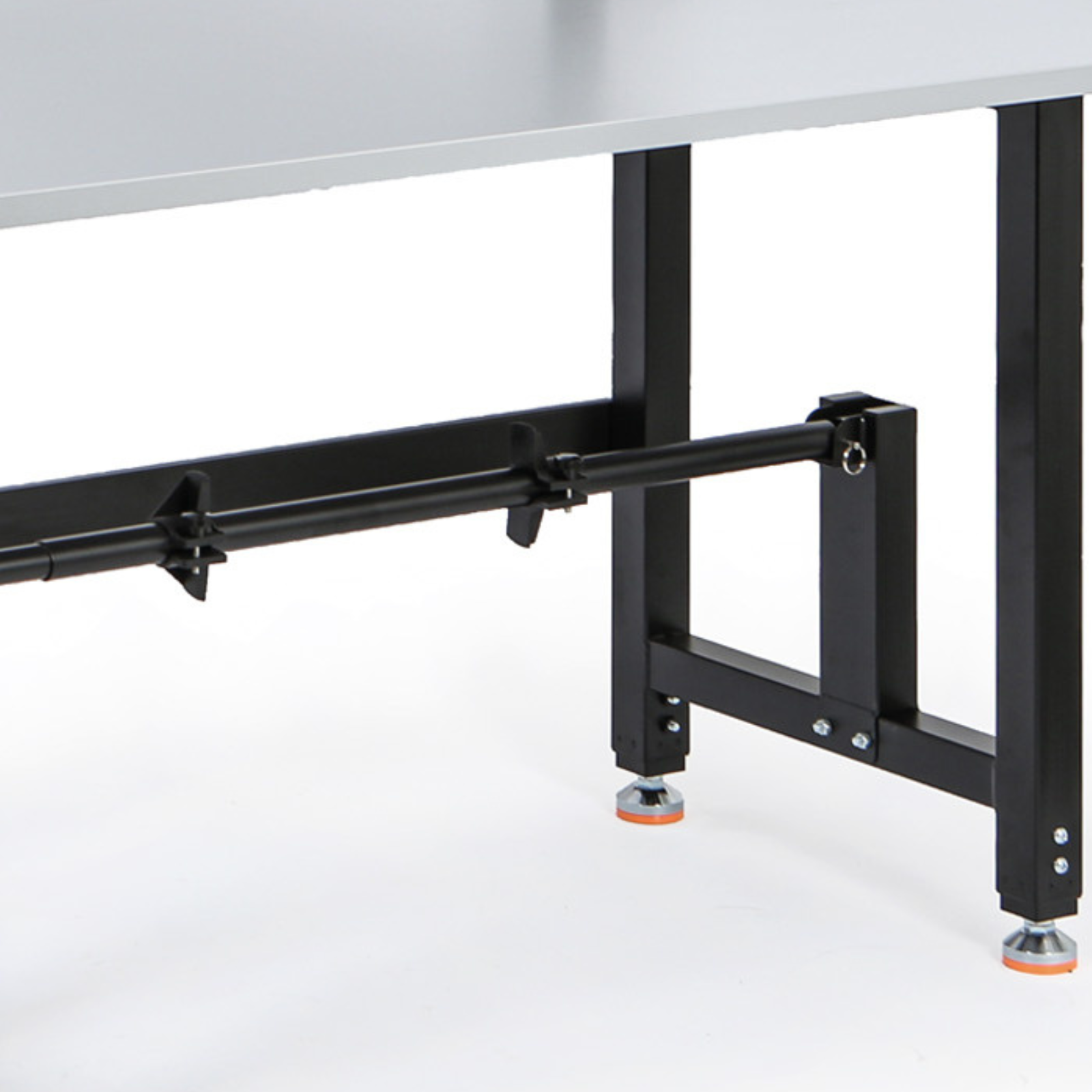 B2B Partner Stół pakowy PROFI z regulacją wysokości, 1800 × 800 × 790–940 mm z uchwytem na rolkę