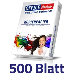 OFFICE Partner Premium Kopierpapier, weiß - DIN A4 80g/m2 - 500 Blatt