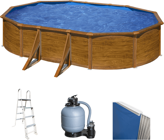 Gre Pacific Oval 610x375x120cm - Stahlwandpool