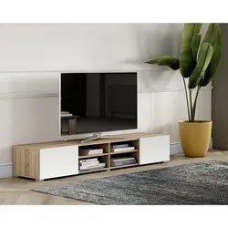 TemaHome »Podium« TV-Schrank 185 Eiche mit Weiß