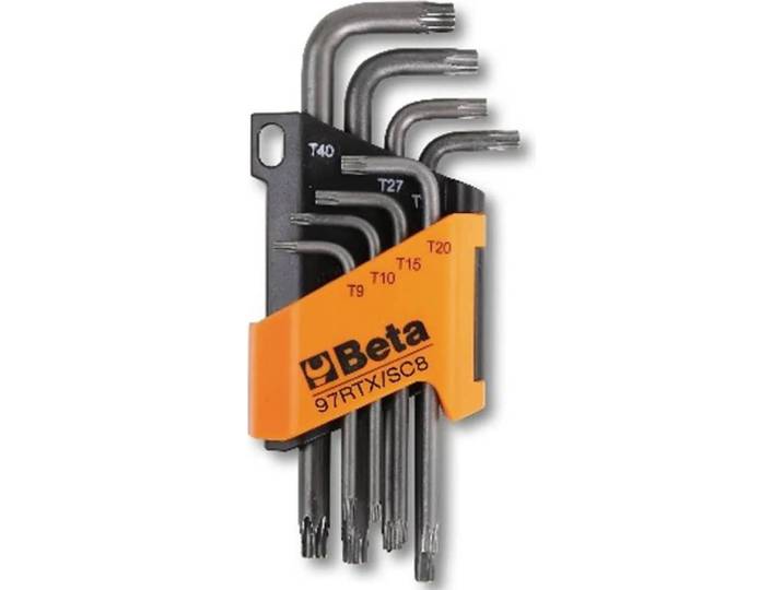 Beta Tools Jeu de 8 clés Torx 97RTX/SC8 Acier 000970263