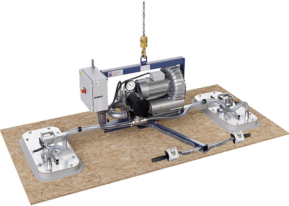 Vakuumheber AERO-PORO, schwenkbar, Tragfähigkeit 450 kg, 3 Scheiben AERO-LIFT