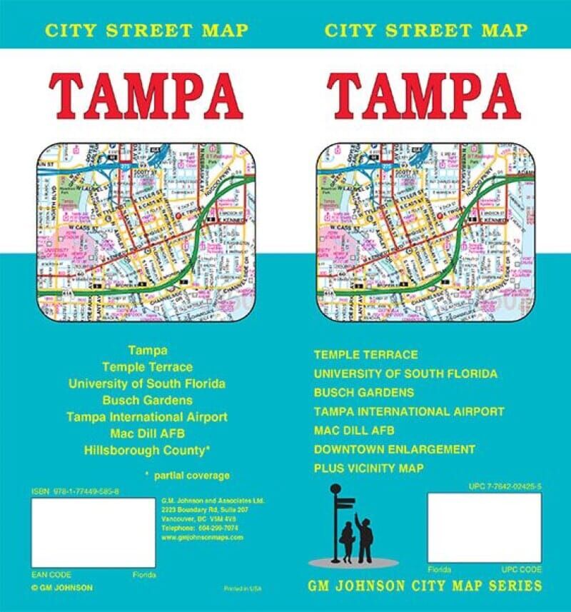 Plan des rues - Tampa, Floride   GM Johnson