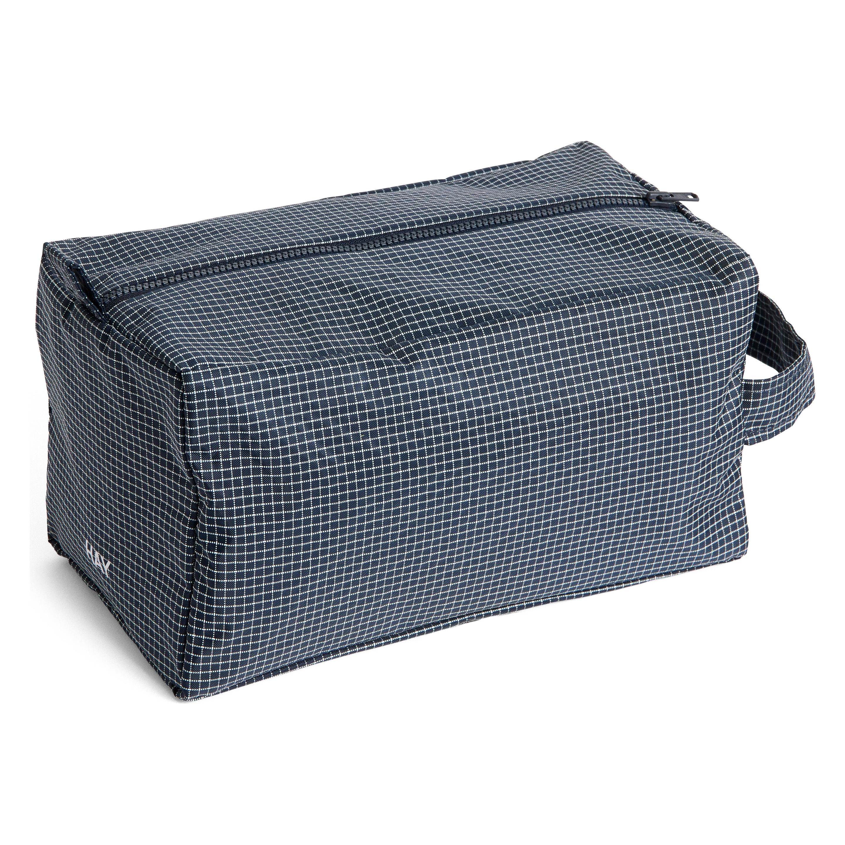 HAY Toilettas Grid Wash Bag Medium Dark Blue (AF781-A602-AE89)