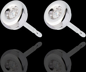 Edenly Ohrstecker Kelch in Weissgold