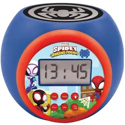 Lexibook, Wecker, Spidey & Friends Projektionswecker mit LED Farbwechsel und Timer-Funktion