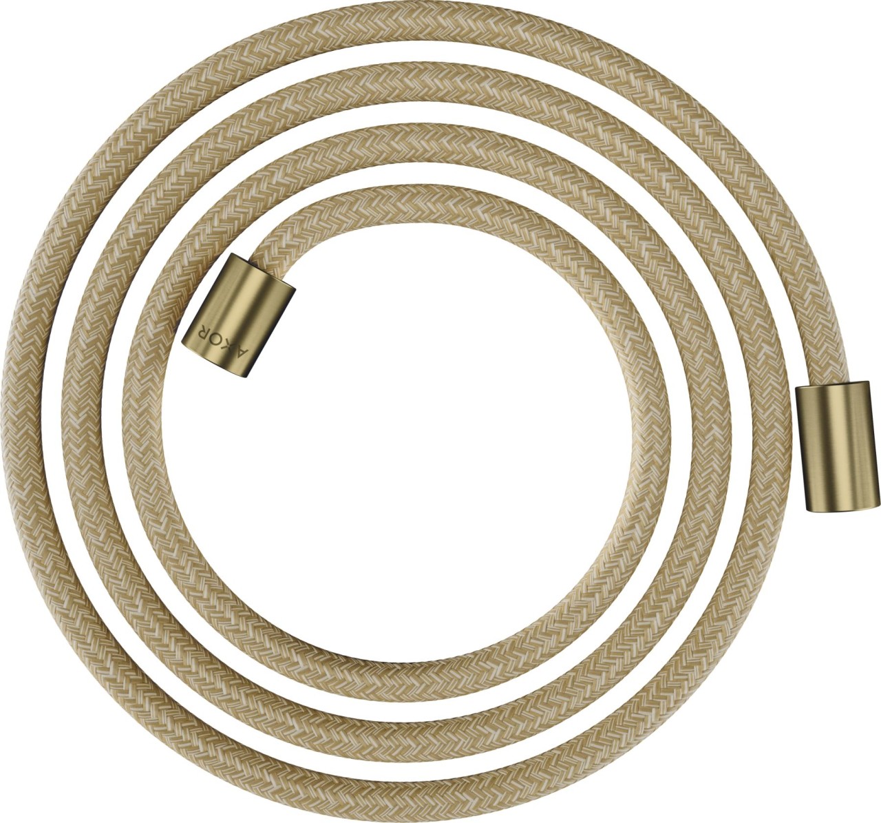 Hansgrohe Textilbrauseschlauch Axor 2000mm mit zylindrischen Muttern, brushed brass, 28291950 28291950