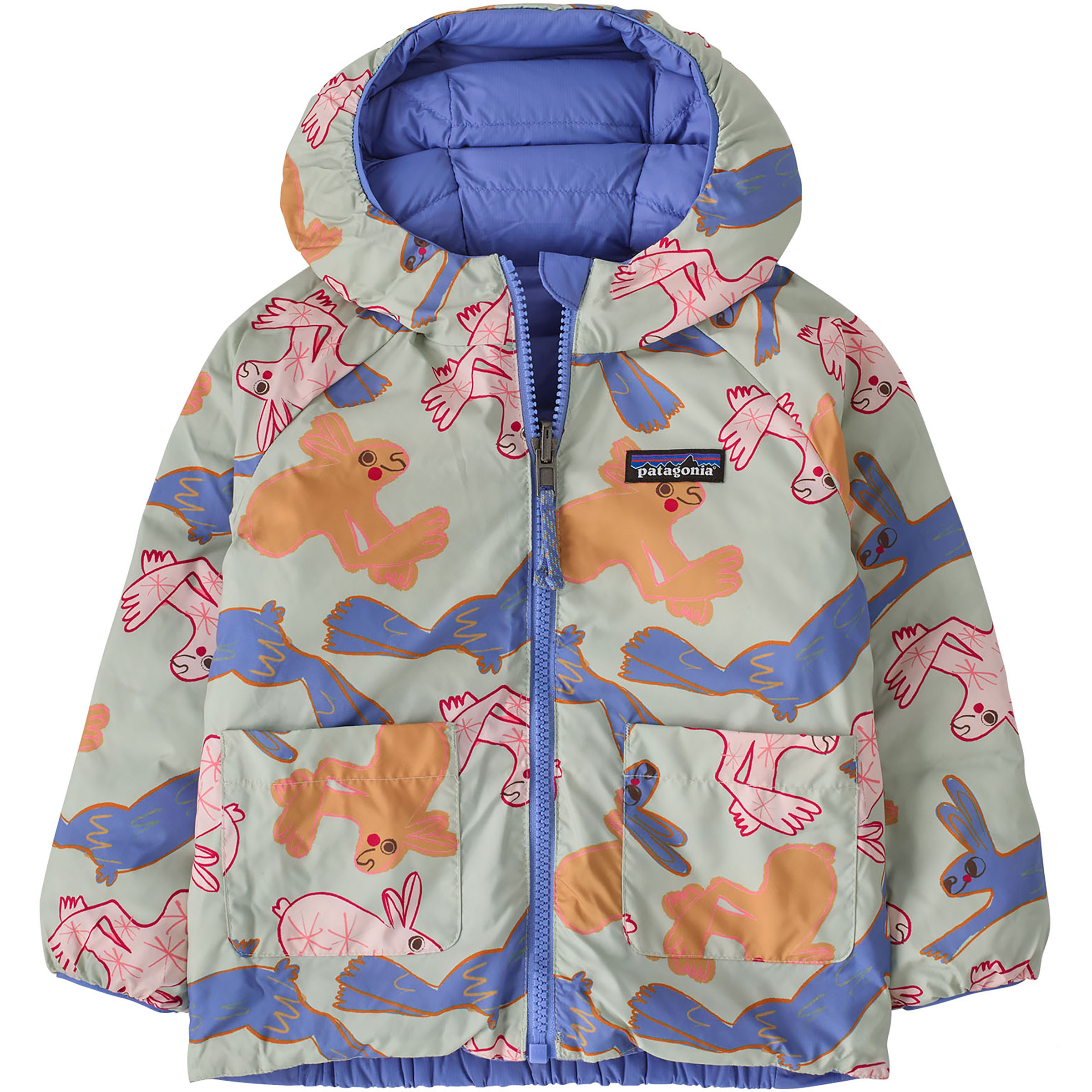 Patagonia Revers Down Sweater Kinder Isolationsjacke grau Größe 89 Lifestyle Klein verpackbar Wasserabweisend