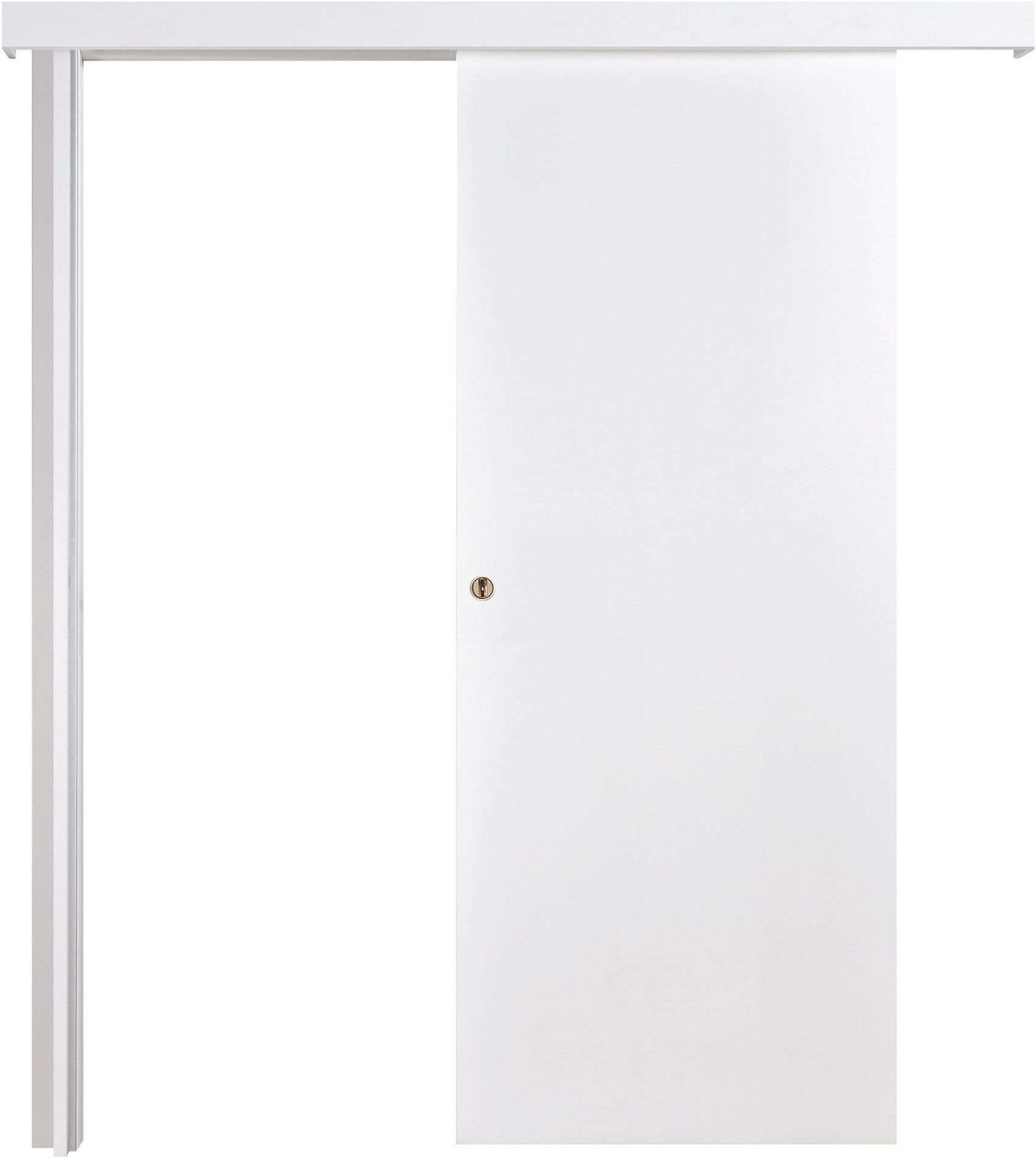 Contract Door PORTA DA INTERNO SCORREVOLE ESTERNO MURO ROMA CONTRACT EFFEBIQUATTRO 70x210 cm (LxH) REVERSIBILE