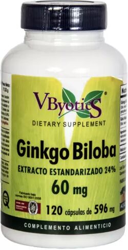 Vbyotics Ginkgo Biloba 60 mg 120 Capsules