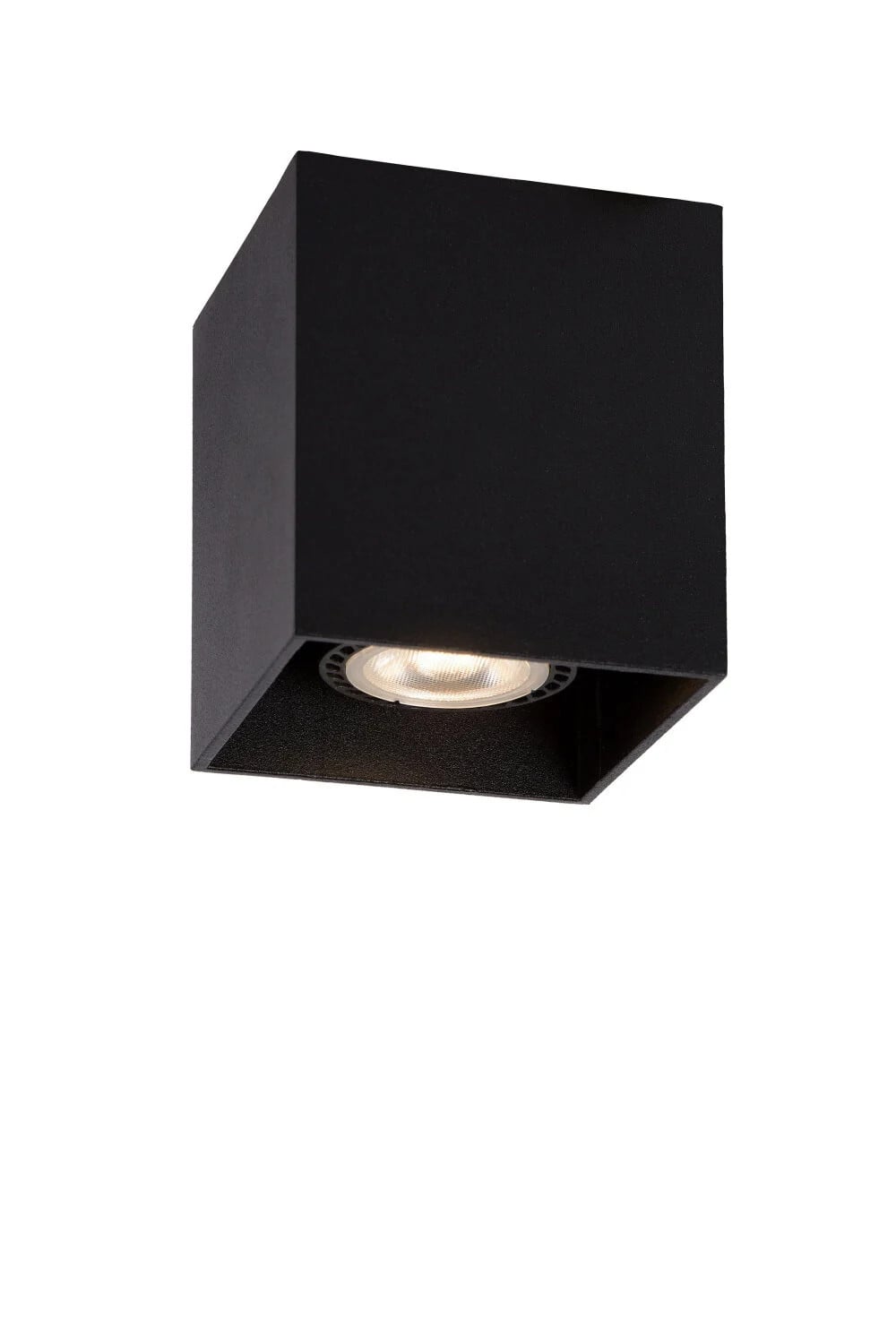 Lucide BODI Plafondspot Zwart - Modern Aluminium - GU10 - Dimbaar