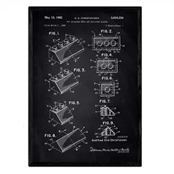 POSTER Lego Bausteine 2 Patent A3 Rahmenlos