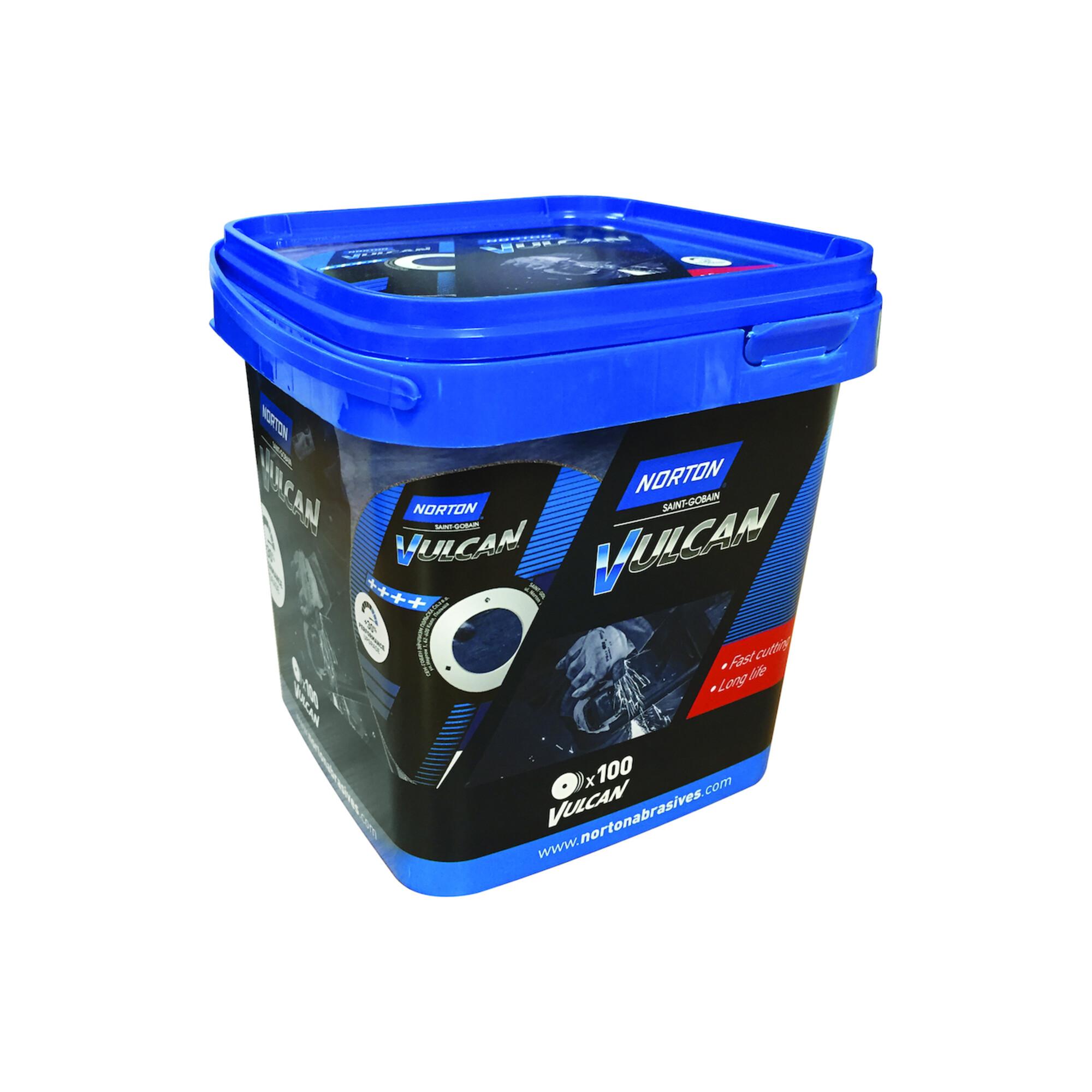 Norton Trennscheibe 100xEimer Vulcan Stahl/Inox 125x1,0 ; Saint-Gobain (66252828188)