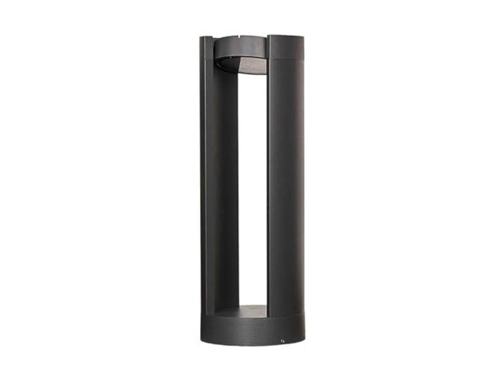 Lucande LED Borne Eclairage Exterieur Dylen (Moderne) en Noir Aluminium (1 lampe\,à)\, Lumineuse Luminaire Lampe Jardin Led