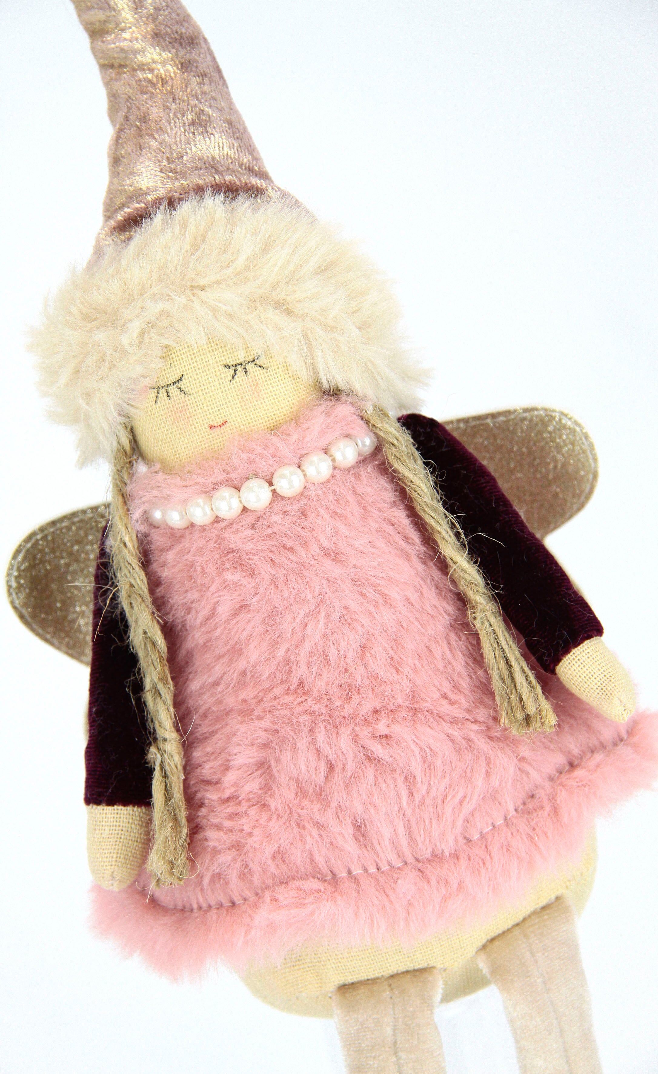 Engelfigur I.GE.A. "Engel", rosa, B:10cm H:40cm, Kunststoff, Polyester, Dekofiguren, Engelfigur, Dekofigur rosa B/H/T: 10cm x 40cm