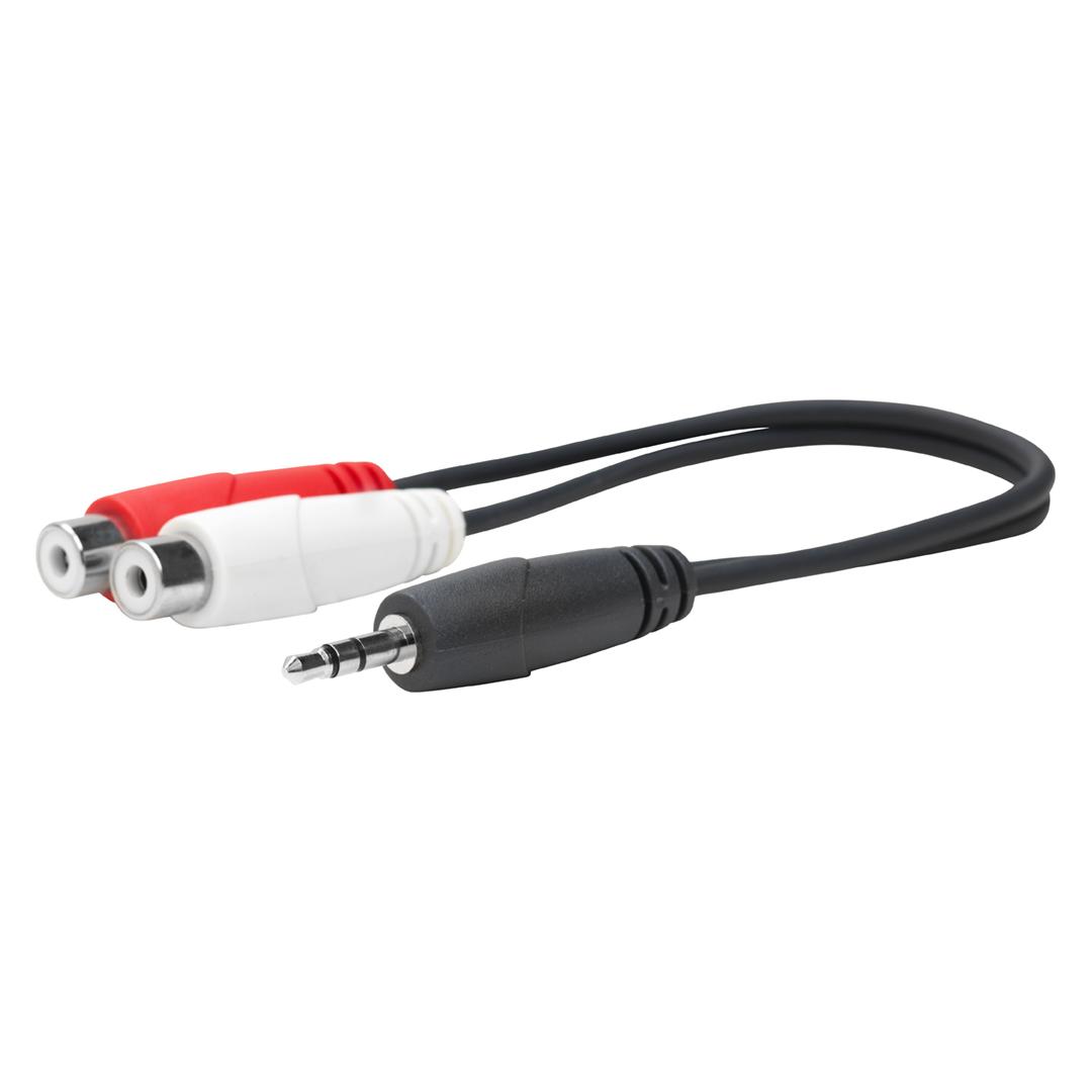 Vivolink PROMJMRCAF0.2 Audio-Kabel 2 x RCA (0.20 m, Cinch Kabel) (PROMJMRCAF0.2)