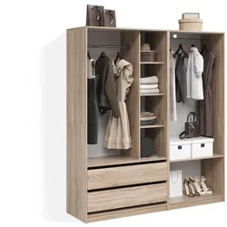 KLEIDERSCHRANK Trento Sonoma 2er Set