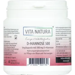 D-Mannose Kapseln 500mg 60 ST