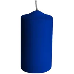 10x Stumpenkerze Ø 60 x 120 mm 30 Stunden Brenndauer dunkelblau