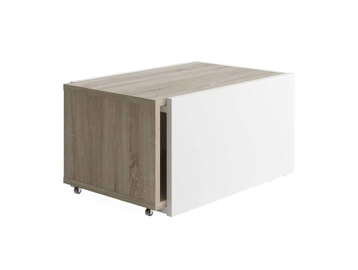 Salontafel Uittrekbare Sleeve - eiken/Wit