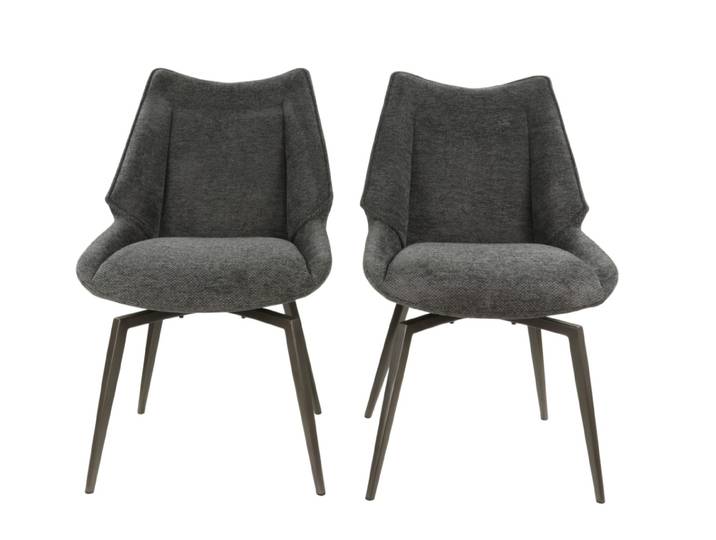 Paire de Chaise Niko Anthracite