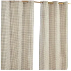 ÖSENVORHANG Vichy-Karo blickdicht 2er-Set, 137/228 cm