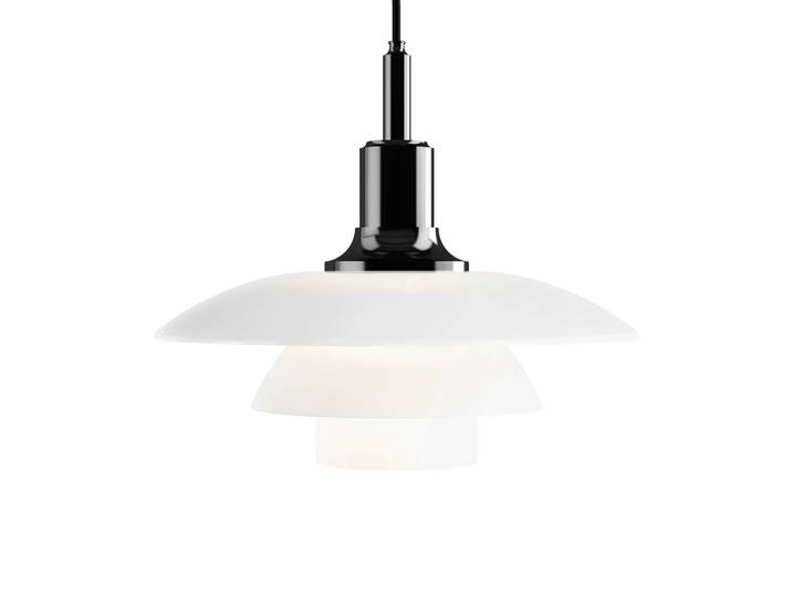 Louis Poulsen PH 3½-3 opaalglas hanglamp Zwart
