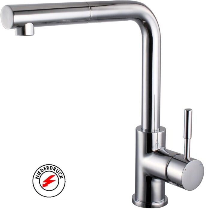 Fukana stile Küchenarmatur 82160750 chrom, Niederdruck, mit Geschirrbrause