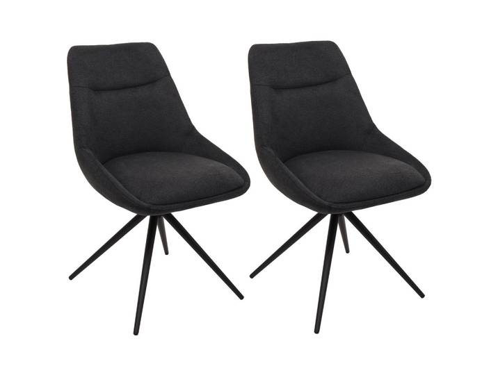ESSZIMMERSTUHL Anthrazit 2er-Set