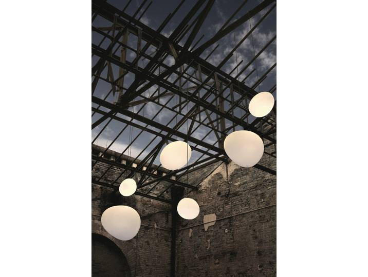 Gregg d’extérieur Suspension Medium Blanc - Foscarini - Terrasse - Plastique