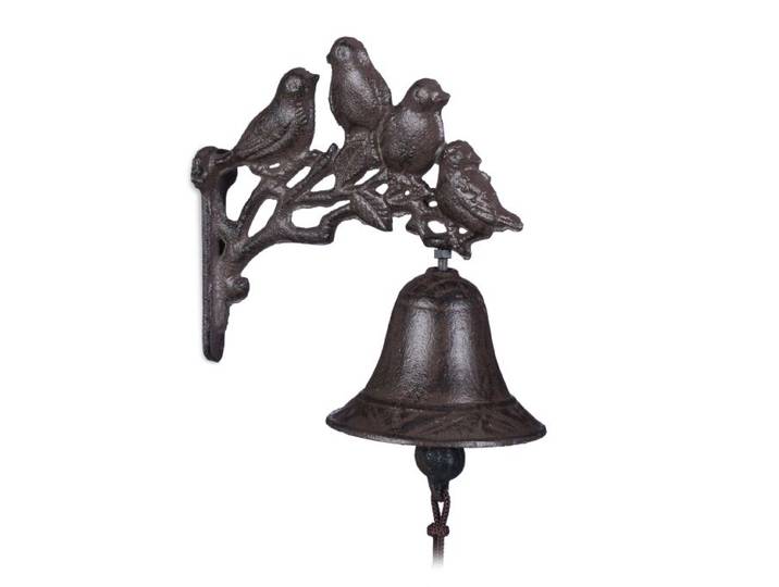 Relaxdays Türglocke Gusseisen Vögel
