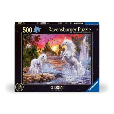 Erwachsenenpuzzle 500 Teile - Einhörner am Fluss