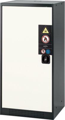 Chemikalienschrank Asecos CS-CLASSIC, Flügeltür, 2 Böden, 545x520x1105 mm, reinweiß