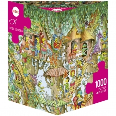 Heye Puzzle - Tree Lodges, Korky Paul - Triangular 1000 Teile 296432