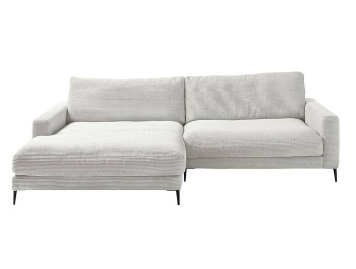 Ecksofa DOWNTOWN 170 x 272 cm Cord light grey