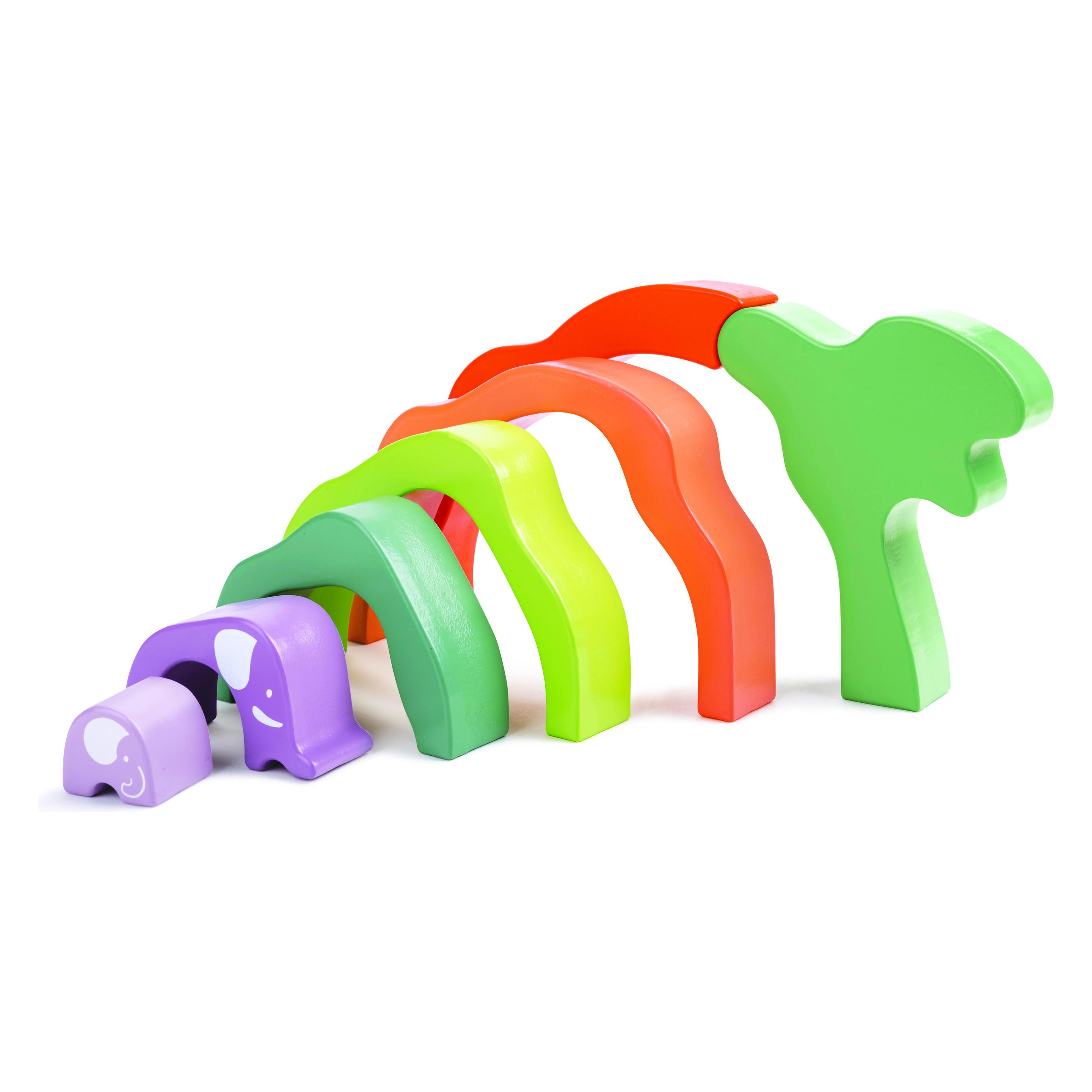 Hape Stapelblöcke Elefanten-Safari (E0489)