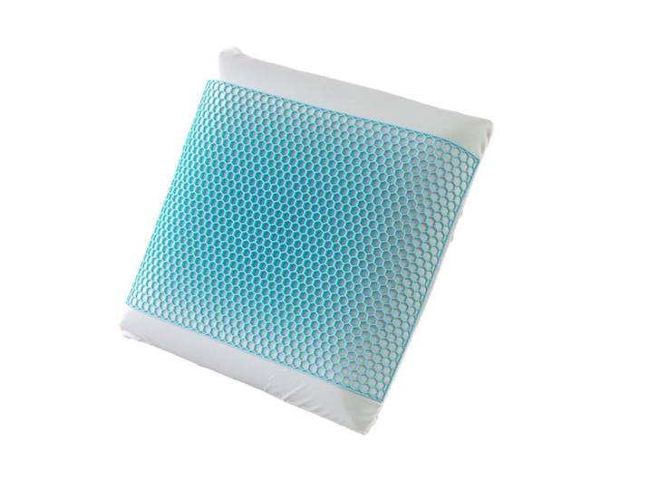 Oreiller à mémoire de forme micro perforé déhoussable 60x60 cm