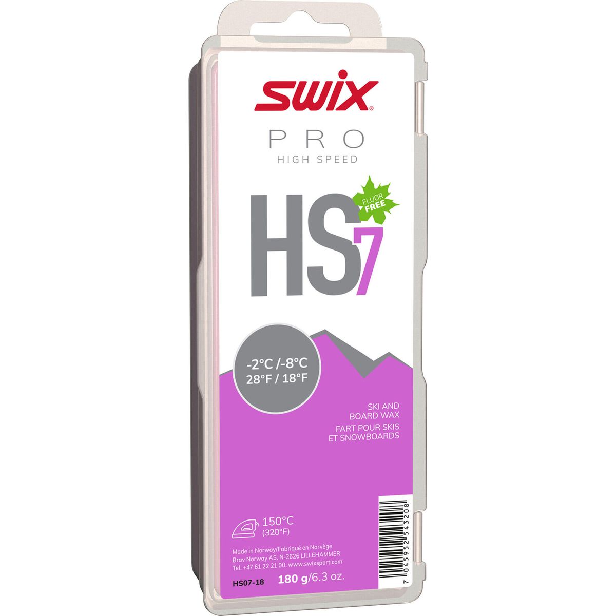 Swix HS7 Violet, -2°C/-8°C, 180g neutral HS07-18